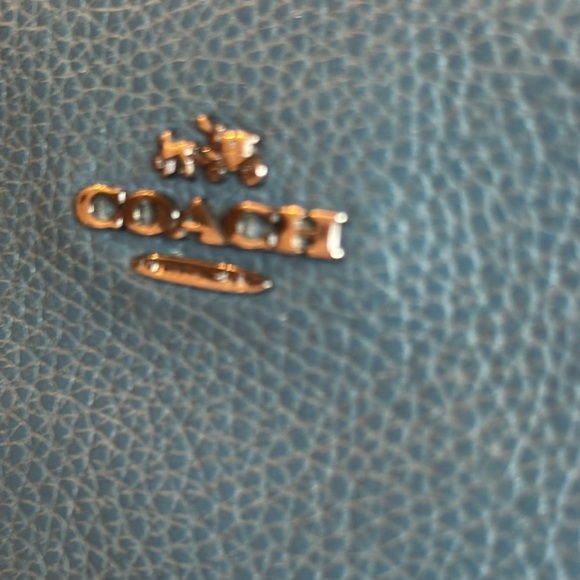 Coach Nolita with tea rose flowers and studs. Gunmetal hardware. - Picture 10 of 10